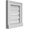Ekena Millwork Vertical Surface Mount PVC Gable Vent: Functional, w/ 2"W x 2"P Brickmould Sill Frame, 12"W x 14"H GVPVE12X1403SF - alternate 5